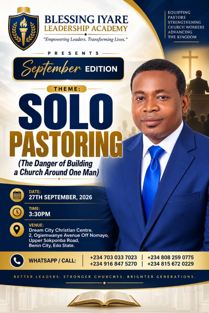 BILA September Edition Training - Solo Pastoring